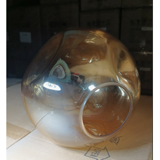Crumpled honey glass lampshade φ250
